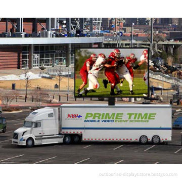 P16 Dip 2r1g1b Traffic Truck Mounted Led Screens , Static Current High Resolution